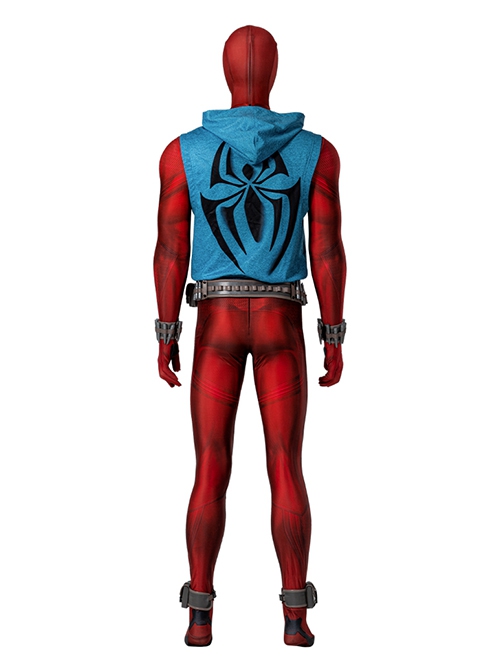 Comics Halloween Cosplay Scarlet Spider Costume Set Without Shoes