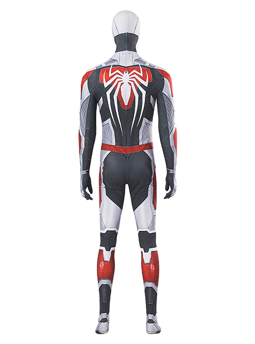 Ps4 Game Spider-Man Halloween Cosplay White Armor Battle Suit Costume Set