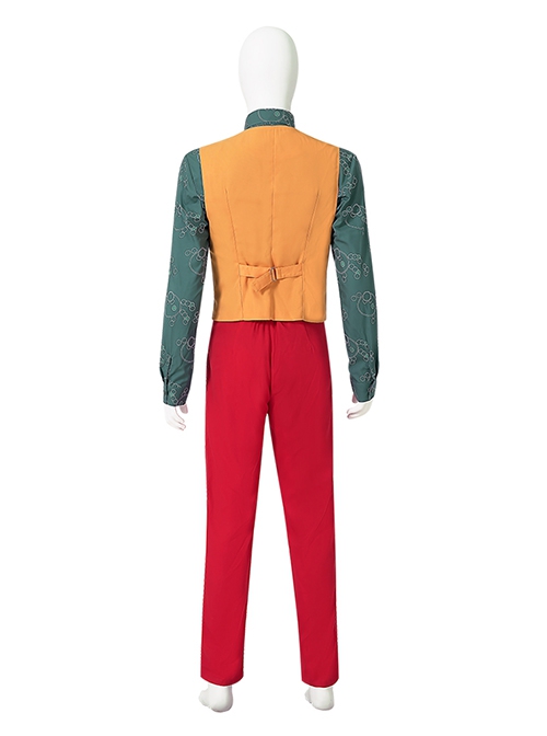 Movie The Joker Halloween Cosplay Arthur Fleck Costume Red Version Set Without Shoes