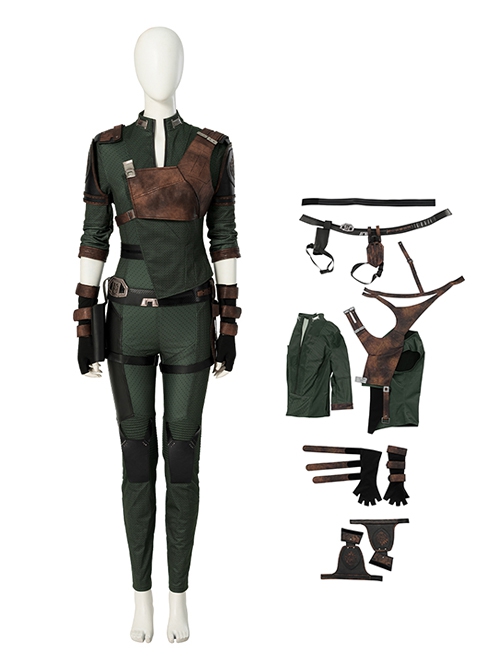 Guardians Of The Galaxy Vol 3 Halloween Cosplay Gamora Costume Set Without Shoes