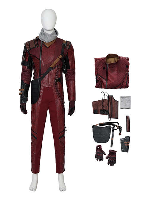 Movie Guardians Of The Galaxy Vol.3 Halloween Cosplay Kraglin Costume Bodysuit Set Without Boots