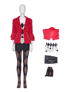 Joker Folie à Deux Halloween Cosplay Harley Quinn Lady Gaga Version Costume Set Without Shoes