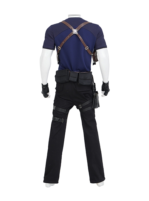 Resident Evil 4 Remake Halloween Cosplay Leon Scott Kennedy Costume Set Without Shoes