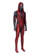 Spider Man Halloween Cosplay Miles Morales Crimson Hood Edition Costume Bodysuit Set