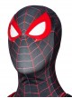 Spider Man Halloween Cosplay Miles Morales Crimson Hood Edition Costume Bodysuit Set