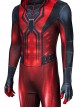 Spider Man Halloween Cosplay Miles Morales Crimson Hood Edition Costume Bodysuit Set