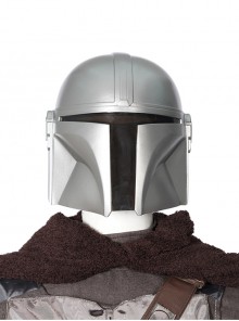 The Mandalorian Season 3 Halloween Cosplay Din Djarin Costume Accessory Silver Helmet