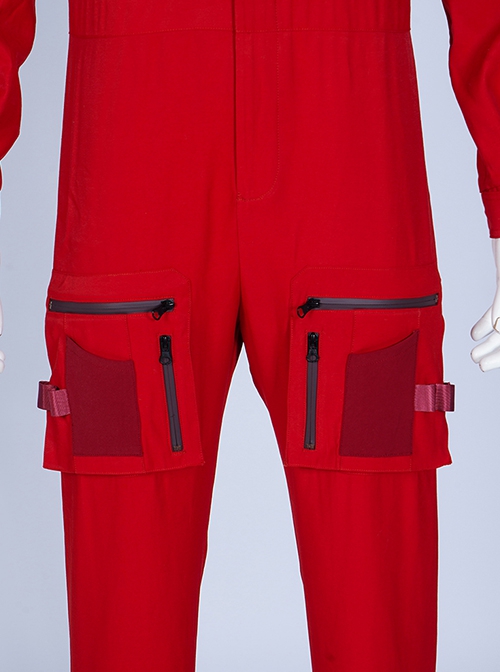 Guardians Of The Galaxy Vol 3 Halloween Cosplay Red Bodysuit Team Uniform Costume Set Without Shoes