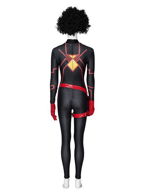 Animated Movies Spider-Man Across The Spider-Verse Halloween Cosplay Spider-Woman Jessica Miriam Drew Costume Set Without Boots