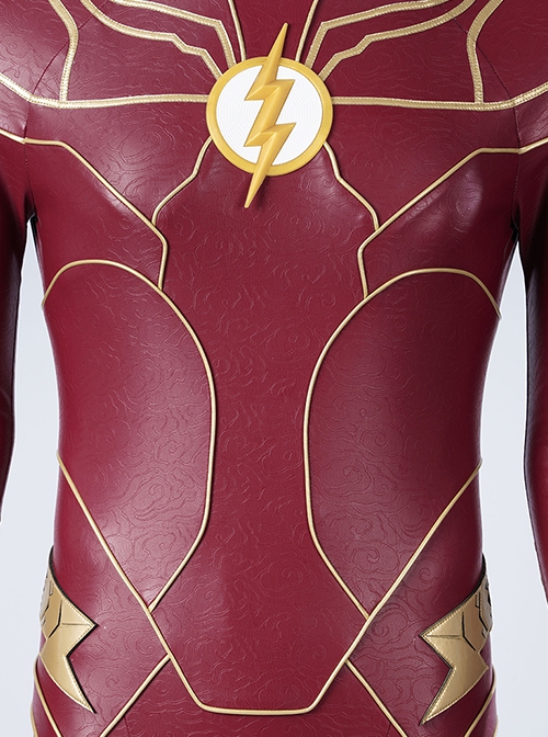 Movie The Flash 2023 Halloween Cosplay Barry Allen Costume Bodysuit Set Without Boots