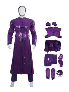 Movie Guardians Of The Galaxy Vol.3 Halloween Cosplay High Evolutionary Costume Purple Set Without Boots