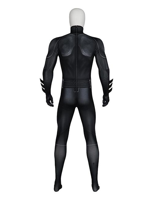 Movie The Flash Halloween Cosplay Michael Keaton Version Batman Costume Black Bodysuit Set Without Headcover