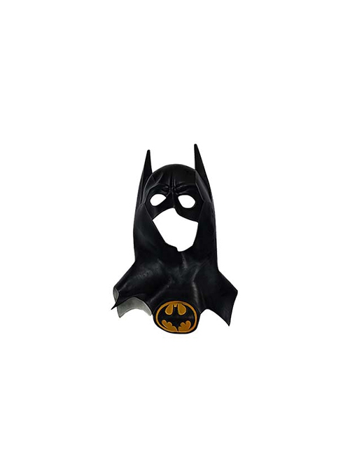 Movie The Flash Halloween Cosplay Michael Keaton Version Batman Accessories Black Headcover With Logo