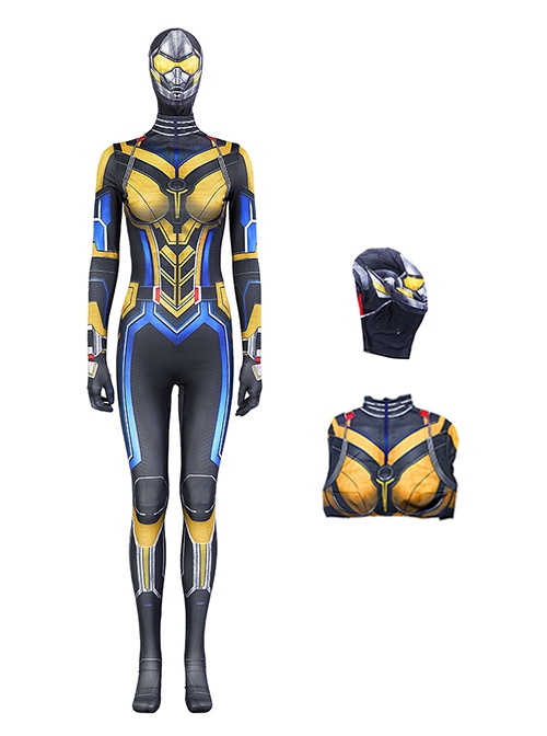 Ant-Man And The Wasp Quantumania Halloween Cosplay Wasp Hope Van Dyne Costume Bodysuit Full Set