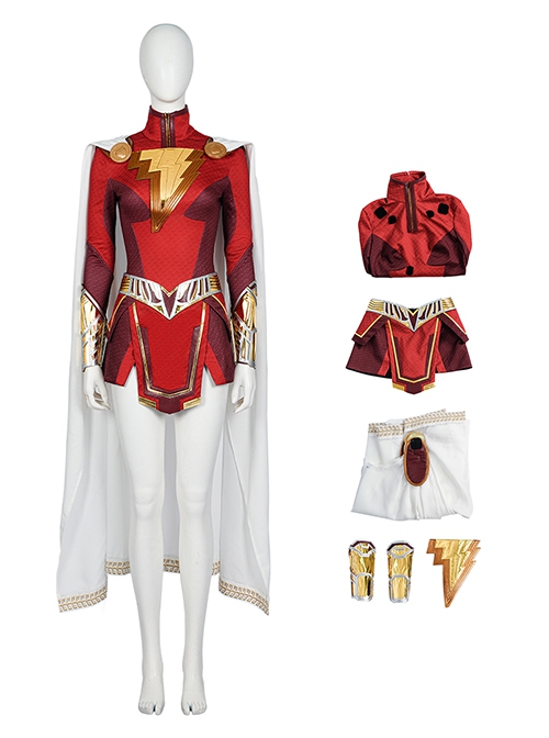 Shazam Fury Of The Gods Halloween Cosplay Maria Costume Set Without Boots