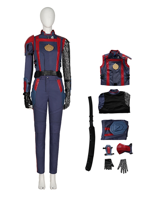 Guardians Of The Galaxy Vol.3 Halloween Cosplay Nebula Costume Set Without Boots