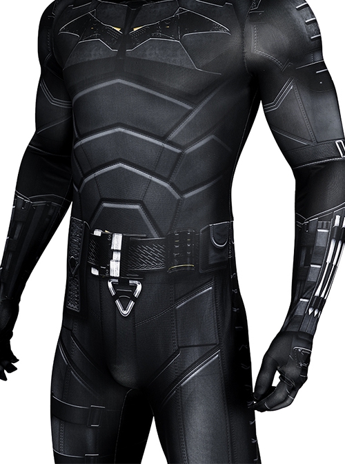 Movie The Batman 2022 Halloween Cosplay Bruce Wayne Costume Bodysuit Set Without Headcover