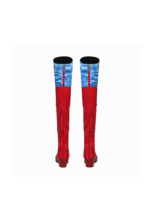 The Boys Season 4 Halloween Cosplay Firecracker Accessories Red Boots