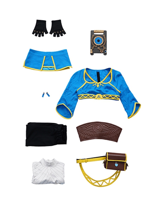 The Legend Of Zelda Breath Of The Wild Halloween Cosplay Princess Zelda Costume Set Without Boots