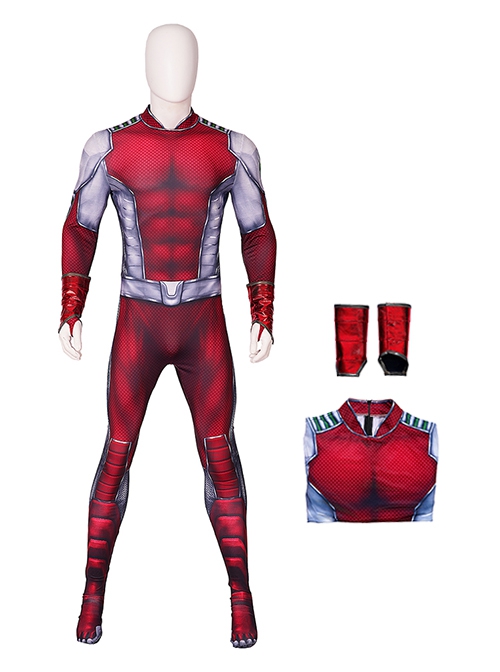 Titans Season 4 Halloween Cosplay Beast Boy Costume Printing Bodysuit Full Set