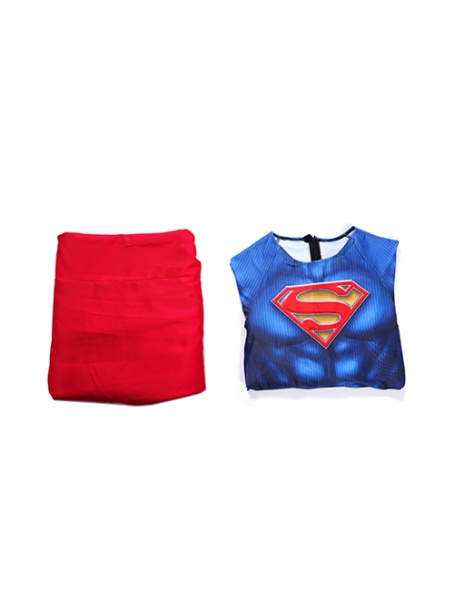 Superman And Lois Season 3 Halloween Cosplay Superman Costume Printing Bodysuit Full Set