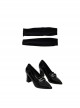 Wednesday Addams Halloween Cosplay School Ball Black Dress Accessories Black Shoes And Socks