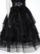 Wednesday Addams Halloween Cosplay Wednesday Costume Black Ball Dress Full Set