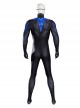 Titans Halloween Cosplay Nightwing Costume Black Blue Bodysuit Set