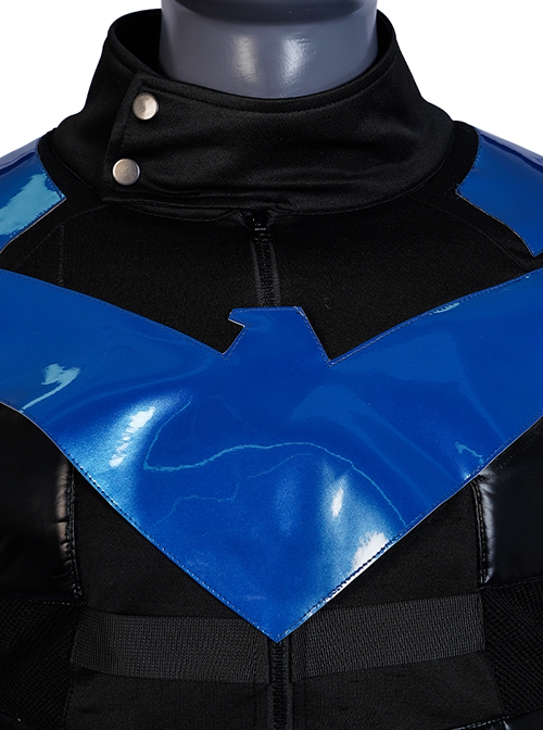 Game Gotham Knights Halloween Cosplay Nightwing Costume Set Without Shoes