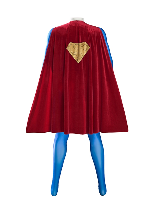 Superman 1978 Halloween Cosplay Jeff East Version Battle Suit Costume Set Without Boots