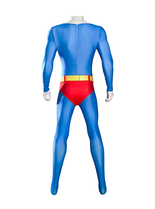 Superman 1978 Halloween Cosplay Jeff East Version Battle Suit Costume Set Without Boots