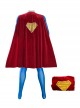 Superman 1978 Halloween Cosplay Jeff East Version Battle Suit Costume Red Cloak