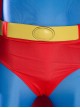 Superman 1978 Halloween Cosplay Jeff East Version Battle Suit Costume Yellow Belt