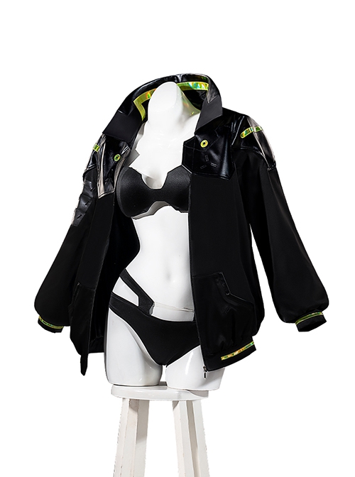 Cyberpunk Edgerunners Halloween Cosplay Rebecca Costume Set Without Shoes