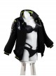 Cyberpunk Edgerunners Halloween Cosplay Rebecca Costume Black Coat