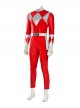 Mighty Morphin Power Rangers Halloween Cosplay Tyrannosaurus Red Ranger Costume Bodysuit Set Without Helmet Without Boots