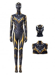 Black Panther Wakanda Forever Halloween Cosplay Shuri Battle Suit Costume Printing Bodysuit Full Set