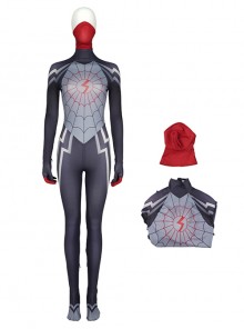 Spider-Man Homecoming Halloween Cosplay Silk Cindy Moon Costume Printing Bodysuit Full Set