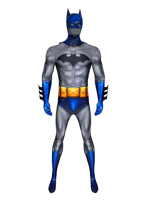 Comic Batman Hush Halloween Cosplay Batman Costume Printing Bodysuit Full Set