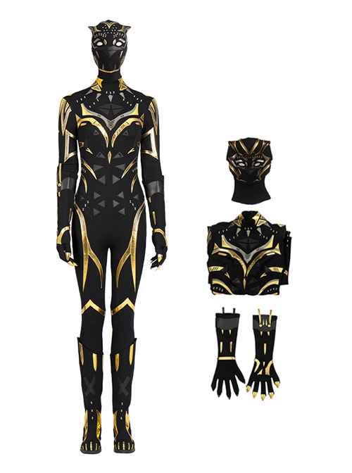 Black Panther Wakanda Forever Halloween Cosplay Shuri Battle Suit Costume Set Without Boots