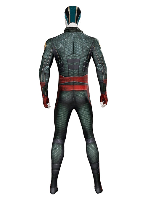 The Boys Halloween Cosplay Soldier Boy Costume Dark Green Bodysuit Set