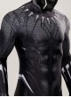 Black Panther Halloween Cosplay T'Challa Costume Printing Black Bodysuit Set