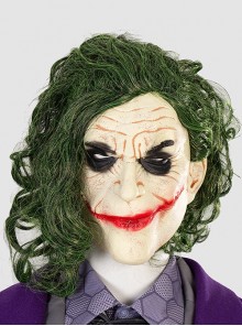 Batman The Dark Knight Halloween Cosplay Joker Accessories Mask With Wig