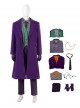 Batman The Dark Knight Halloween Cosplay Joker Costume Purple Coat Set Without Mask