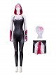 Spider Man Across The Spider Verse Halloween Cosplay Spider Gwen Pink Bodysuit Costume Set