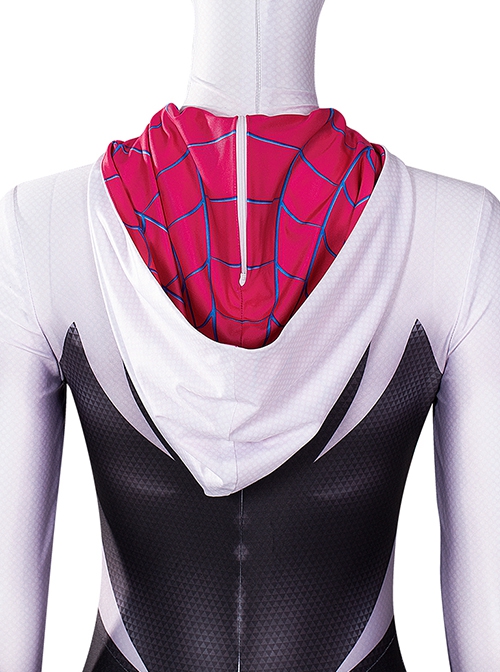 Spider Man Across The Spider Verse Halloween Cosplay Spider Gwen Pink Bodysuit Costume Set