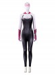 Spider Man Across The Spider Verse Halloween Cosplay Spider Gwen Pink Bodysuit Costume Set