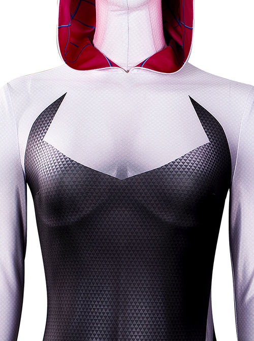 Spider Man Across The Spider Verse Halloween Cosplay Spider Gwen Pink Bodysuit Costume Set