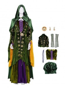 Hocus Pocus 2 Halloween Cosplay Winifred Sanderson Costume Full Set