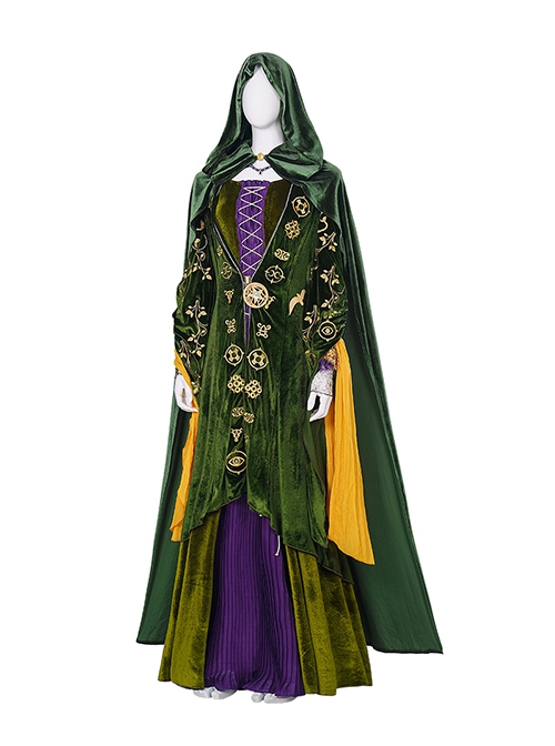 Hocus Pocus 2 Halloween Cosplay Winifred Sanderson Costume Full Set